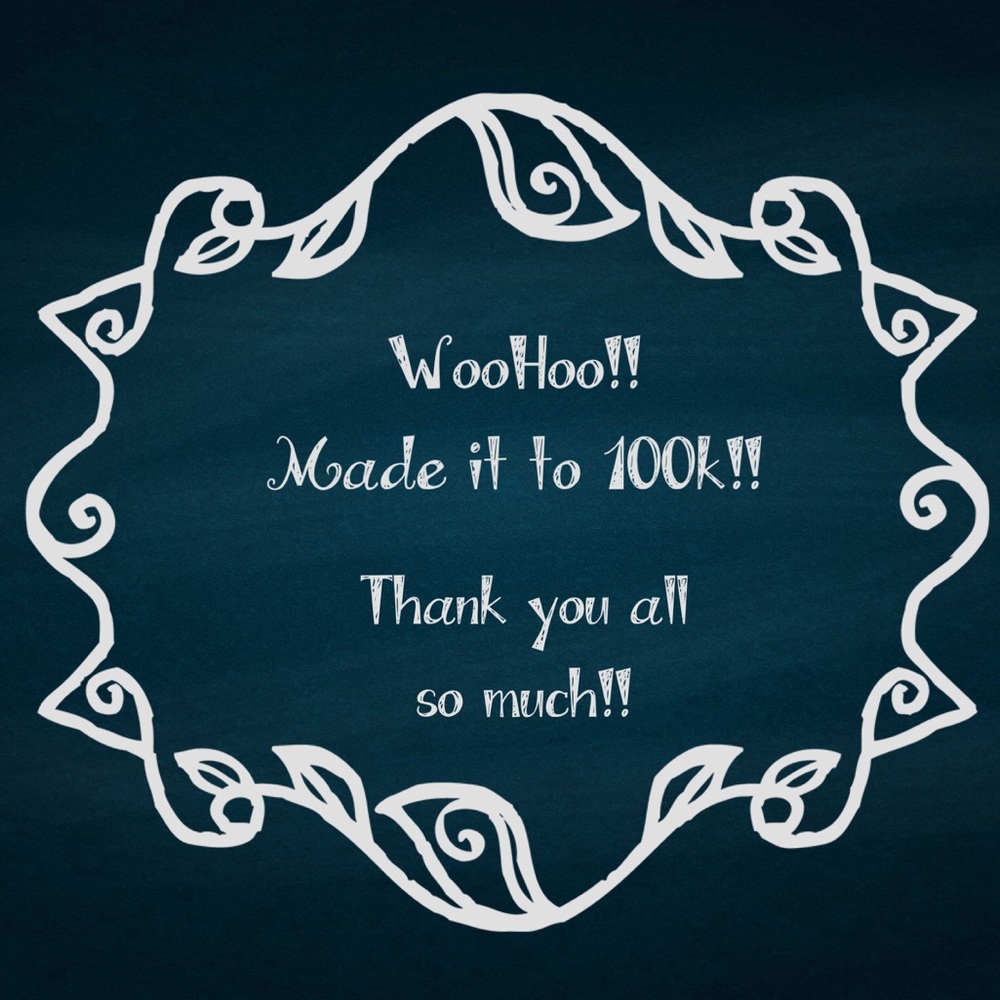 WooHoo!!! 100k!!! 🎉🎉 Thank you all!